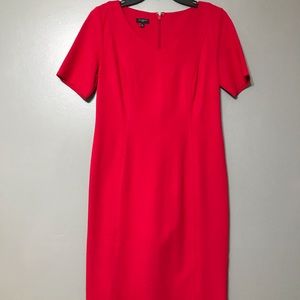 Red Talbots Petites Dress